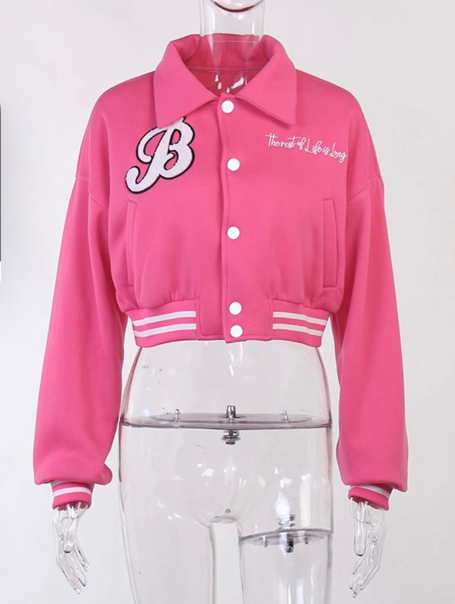 Womens Varsity Jacket Fashion Print Womens Coats.