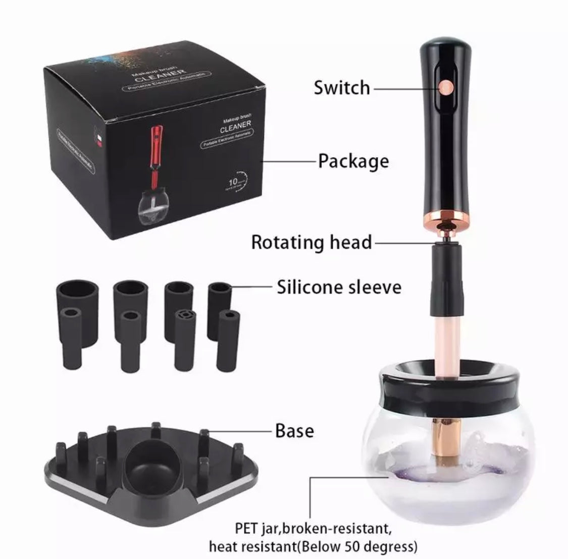 2 and 1 Electric Make up Brush Cleaner and Dryer